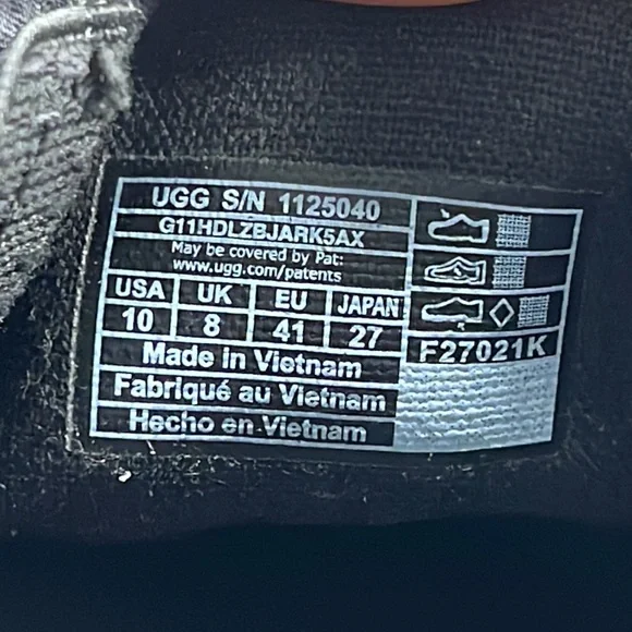 Ugg Luciah Knit Slip-On Sneaker Black Size 10 - Picture 8 of 8